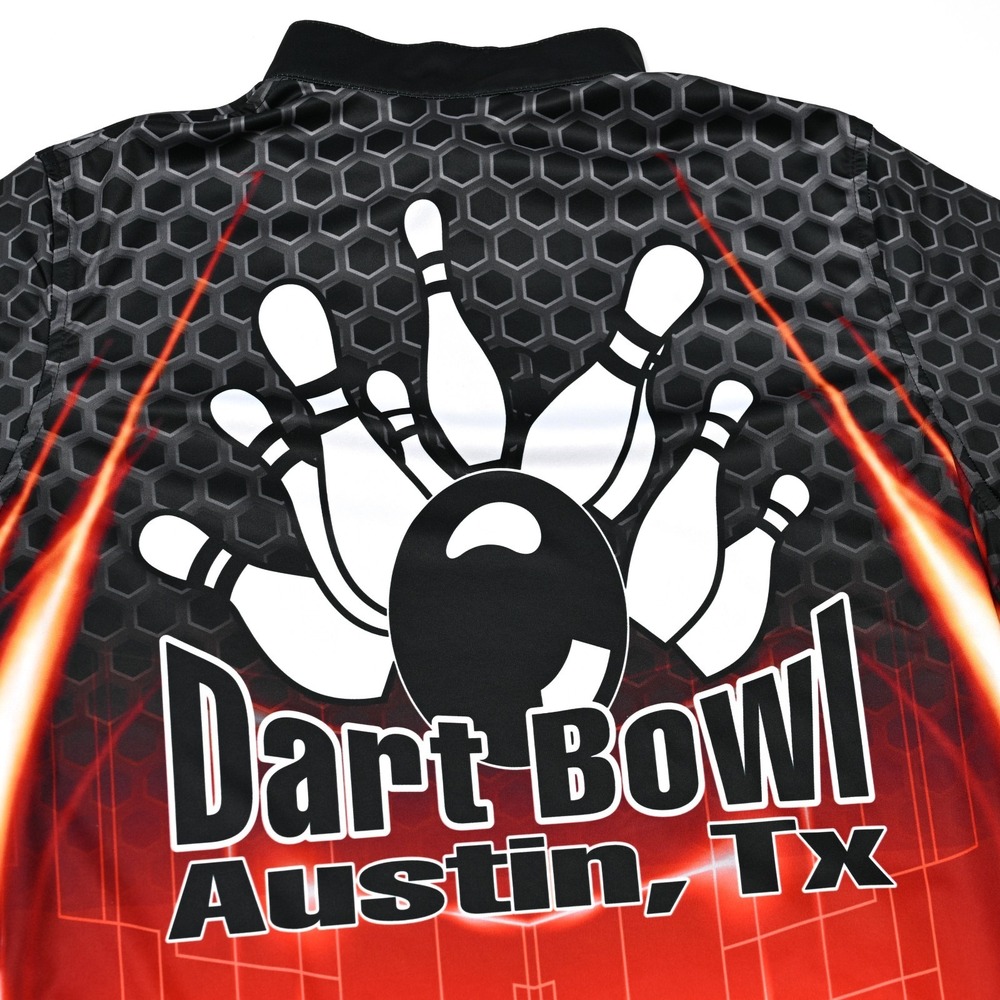Austin Dart Bowl Women's Bowling Shirt Blade‎ Collar Performance Short Sleeve XL